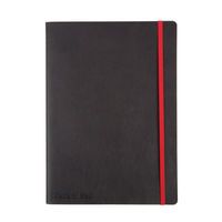 BLACK N RED SOFT COVER NOTEBOOK B5