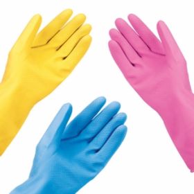 Household Rubber Gloves Medium [Pack of 2] – Pink