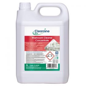Cleanline Eco Washroom Cleaner Concentrate 5 Litre [Pack of 4]