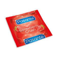 Pasante Bulk Packs Strawberry Crush Condom [Pack of 144]