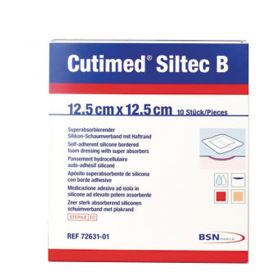 Cutimed Siltec B Dressing 12.5cm x 12.5cm [Pack of 10] 