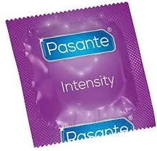 Pasante Bulk Packs Ribs & Dots/Intensity Condom [Pack of 144]