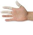 AW Size 2 Latex Rolled Finger Cot, Pack Of 100
