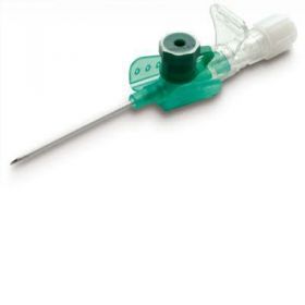 BBraun IV Cannula Sterile, Green Size G18 With Injection Port And Wings