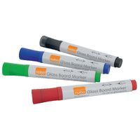 GLASS WHITEBOARD MARKERS ASSORTED 4