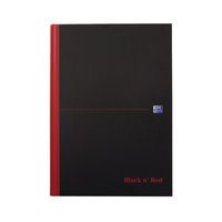 BLACK N RED BK A4 SINGLE CASH M66176
