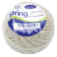 COUNTY STRING BALL MED COTTON 40M