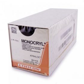 ETHICON MONOCRYL SUTURE UNDYED 45CM M1.5 W3205 [Pack of 12]