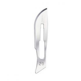 Swann Morton SM0306 Surgical Scalpel Blade No.20 - Stainless Steel - Sterile - Pack of 100