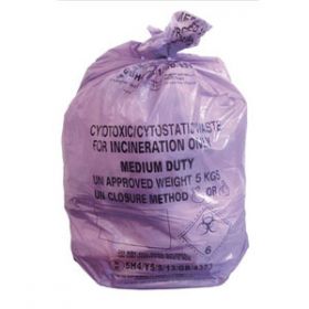 Purple Cytotoxic Waste Bags X Roll of 50