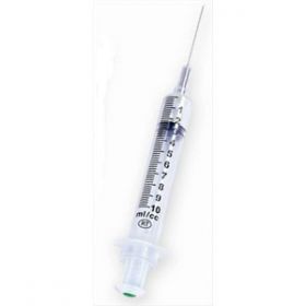 Vanishpoint Hypodermic 10ml Syringe With 1 1/2 '' Needle 21 Gauge [Pack of 100] 