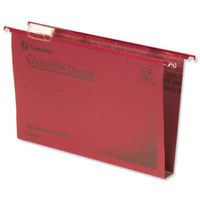 REXEL CRYSTALFILE CLS FLE RED PK50
