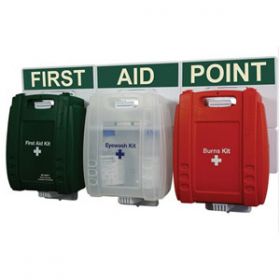 Evolution British Standard Compliant Comprehensive Catering First Aid Point, Large, 43x91cm