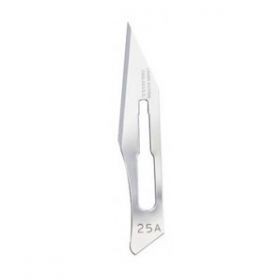 Swann Morton SM0315 Surgical Scalpel Blade No.25A - Stainless Steel - Sterile - Pack of 100