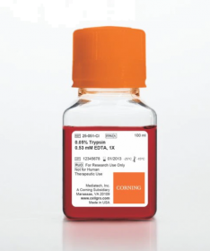 Corning 0.05% Trypsin/0.53mM EDTA in HBSS w/o Calcium and Magnesium 15303651 [Pack of 6]