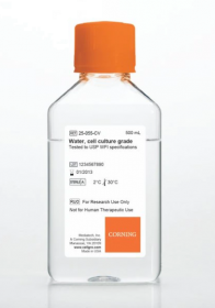 Cell Culture Grade Water Tested to USP Sterile Water, Corning 15363651 [Pack of 6]