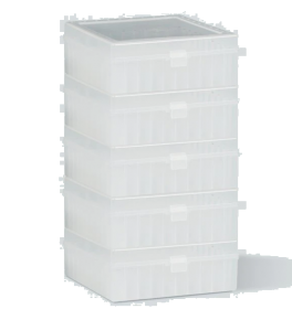 Bel-Art Scienceware 100-Place Polypropylene Storage Boxes 15530082 [Pack of 5]