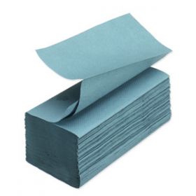 Readi Hand Towel Interfold 1 Ply Blue 180 per Pack [Pack of 20] 