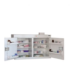 Medicine Cabinet - 6 shelves/5 door trays/2 doors Sun-MC5 No Light ​​​​​​[Pack of 1]