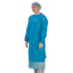 Patient Disposable Gowns Long Sleeve With Cuffs White [Pack of 50] 