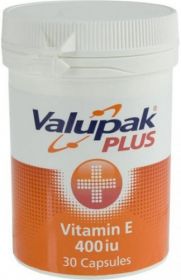 Valupak Vitamin E 400iu Capsules [Pack of 30] 