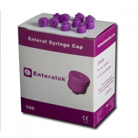 Enteralok Syringe Cap (Individually Packed, Box of 100)