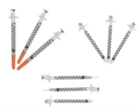 Vanishpoint 1ml Insulin Syringe With U100 29G X 1/2 Needle [Pack of 100] 