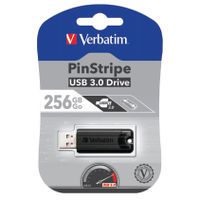 256GB BLACK PINSTRIPE USB 3.0 DRIVE