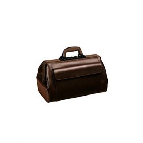 Bollmann Medistar Leather Case With 2 Pockets, Brown [Pack of 1]