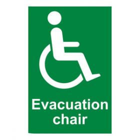 Evacuation Chair Sign