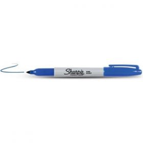 Sharpie Permanent Pen Marker Blue [Pack of 12] 