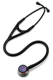 3m Littmann Cardiology IV Stethoscope - Rainbow Chestpiece/Black Tubing [Pack of 1]