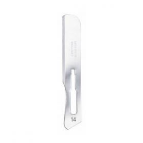 Swann Morton SM0219 Surgical Scalpel Blade No.14 - Carbon Steel - Sterile - Pack of 100