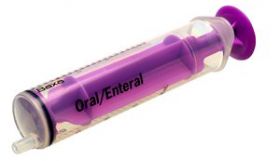 Baxa Exacta-Med Oral/Enteral 20ml Syringe Dispenser With Purple Plunger And Oral Tip [Pack Of 50]
