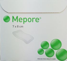 Mepore Island Absorbent Perforated Dressing 7cm x 8cm [Pack of 55] 