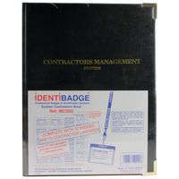 IDENTIBADGE CONTRACTOR BK/LANYARD IB