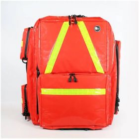 PROACT Emergency Backpack - 48 Litres - Red (Large) - Wipedown PVC Fabric with Modular Bags [Pack of 1]
