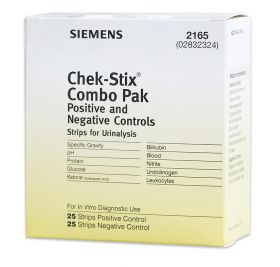 Siemens Clinitek Chek-Stix Urinalysis Control Strips [Pack of 25]