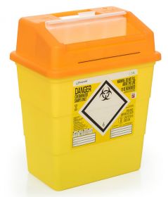 Sharpsafe Sharps Container, Orange Lid - 13 Litres [Pack of 1]