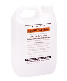 Haz Tab Environmental Disinfection Diluters 2.5 l for use with 4.5 Chlorine Releasing Tablets