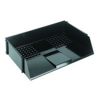 Q-CONNECT WIDE ENTRY LETTER TRAY BLK