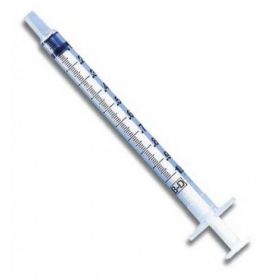 BD Plastipak 309628 1ml Syringe Concentric Luer Lock [Pack of 100] 