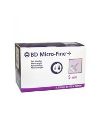 BD Micro-Fine 320632 31G x 5mm Needle for Insulin Pen [Pack of 100] 