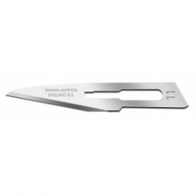 Swann Morton Sterile Surgical Carbon Steel Scalpel Blades Size 11x 100