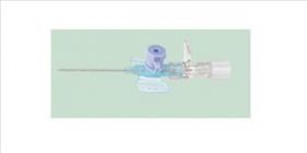 22G x 25mm Safety IV Cannula with Wings & FEP Catheter - Blue [Pack of 1]