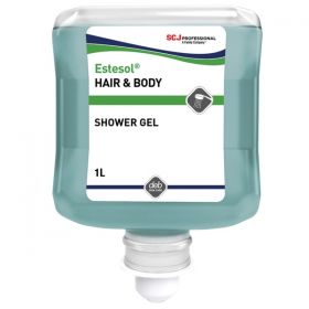 Estesol Hair & Body Shower Gel 1 Litre [Pack of 6]