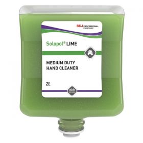 Solopol Lime Medium-Heavy Duty Hand Cleaner Cartridge 2 Litre [Pack of 4]