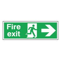 FIRE EXIT SAFETY SIGN RUNNING MAN