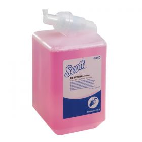 6340 Scott Essential Everyday Use Foam Hand Cleanser Refill Cassettes Pink 1 Litre [Pack of 6]