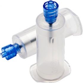 BD Luer Adapters with Pre-Attached Holders Blue (Luer-Lok Access Device)